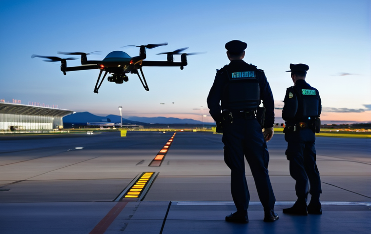 항공보안관리사와 주요 보안 위협 요인 - **Prompt Title: Digital Guardians of Aviation Cyber Security**
    An abstract yet realistic image d...