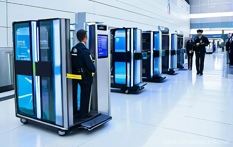항공보안관리사와 공항 운영 지원 - Prompt 1: Advanced Airport Security Checkpoint** 항공보안관리사와 공항 운영 지원 - Prompt 1: Advanced Airport Security Checkpoint**