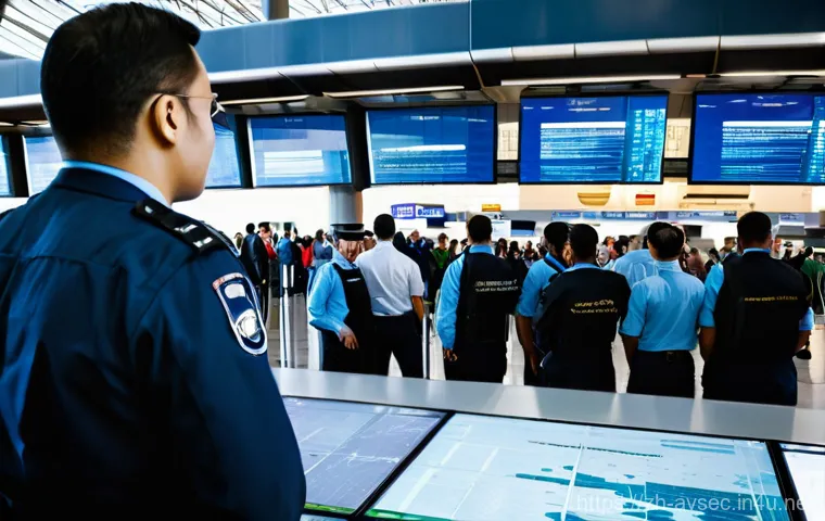 항공보안관리사 이직 전략 - **Prompt:** A modern data center security supervisor, a former aviation security manager, stands con...