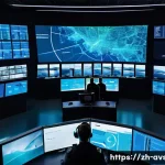 항공보안관리사 자격시험 최신 동향 - **Prompt 1: The Command Center of Tomorrow's Aviation Security**
    "A wide-angle shot of a futuris...