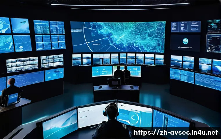 항공보안관리사 자격시험 최신 동향 - **Prompt 1: The Command Center of Tomorrow's Aviation Security**
    "A wide-angle shot of a futuris...